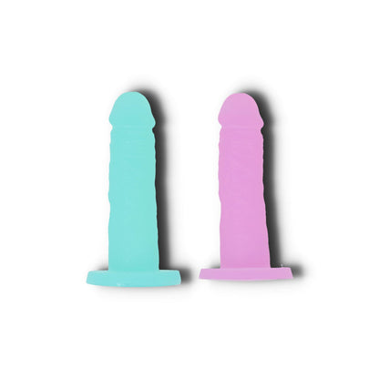 Cocktail dildo med sugekop set forfra