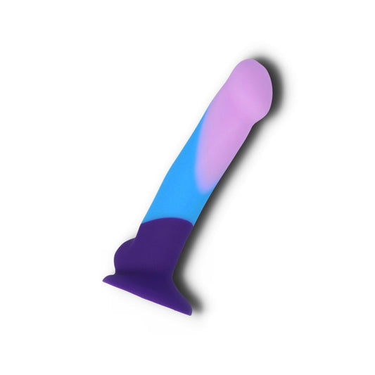 DILDO MED SUGEKOP - PURPLE HAZE