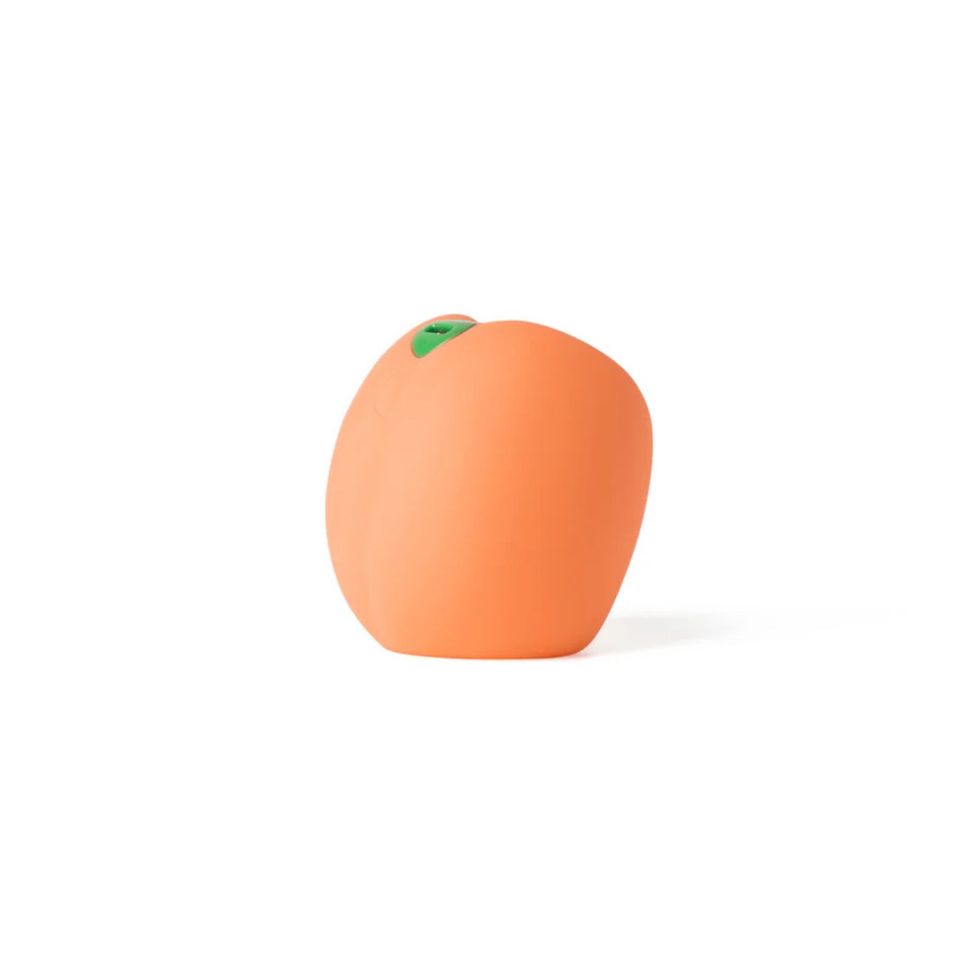 Peach vibrerende penissleeve fra Emojibator set skråt forfra