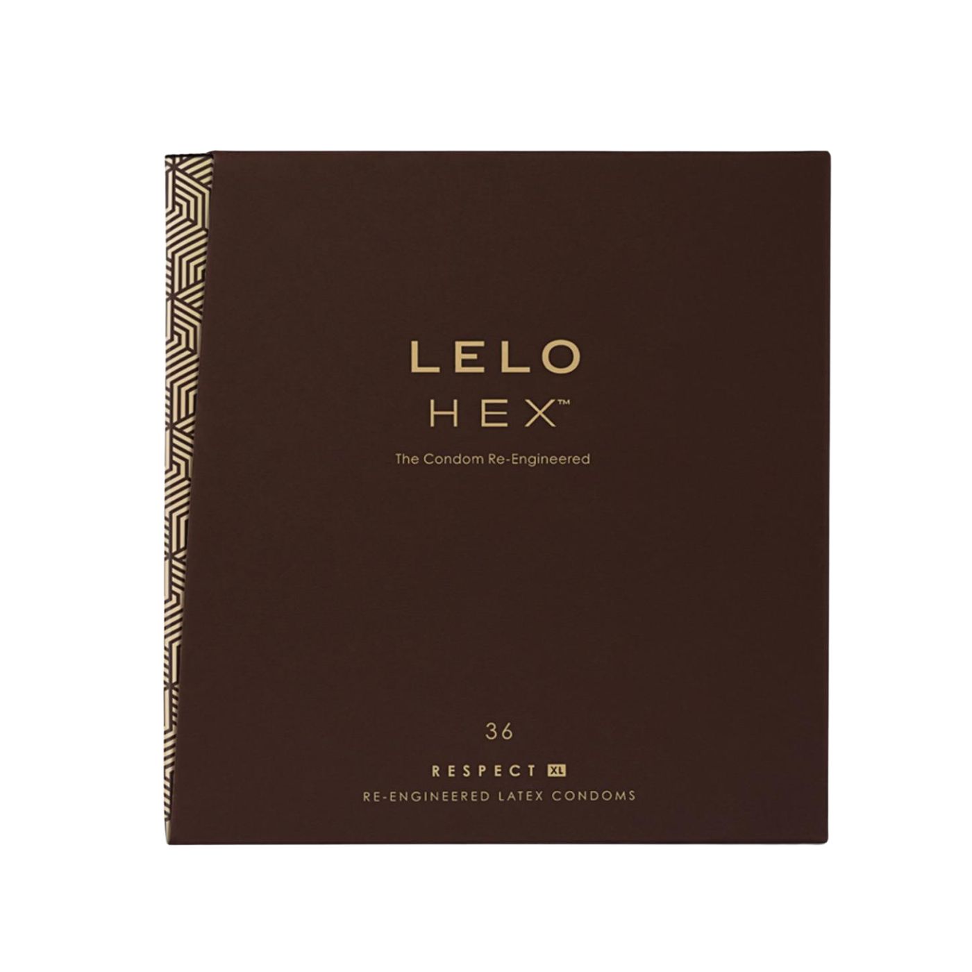 Hex kondomer fra LELO set fra siden