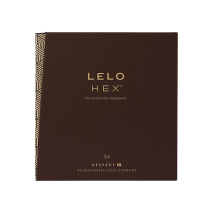 Hex kondomer fra LELO set fra siden