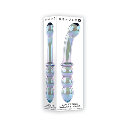 Galaxy riflet glas dildo fra Peech set ovenfra