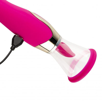 Labia pumpe og vibrator fra Peech set ovenfra