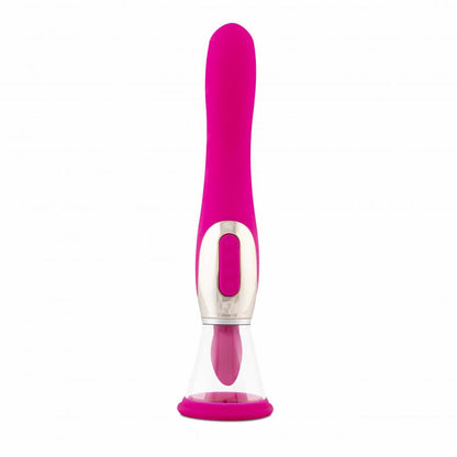 Labia pumpe og vibrator fra Peech set fra en anden vinkel