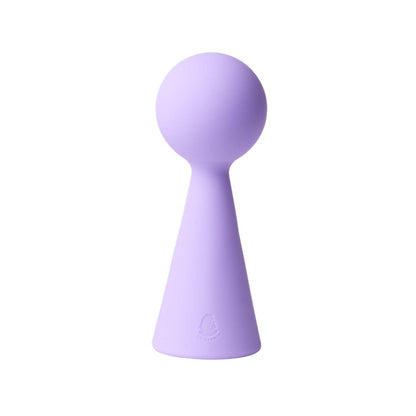 Le Bisou vibrator i lilla på hvid baggrund set fra siden