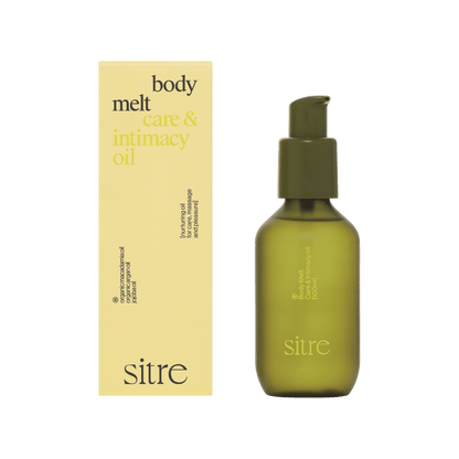 Sitre body melt intimacy olie set fra siden
