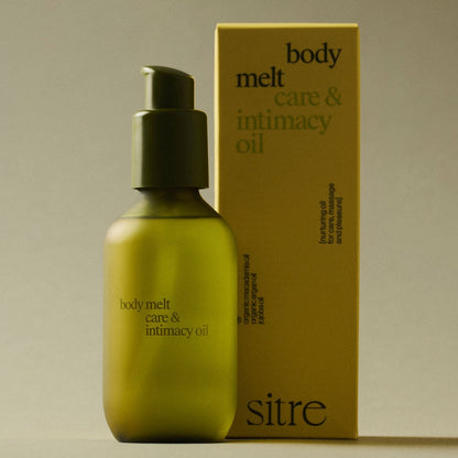 Sitre body melt intimacy olie tæt på