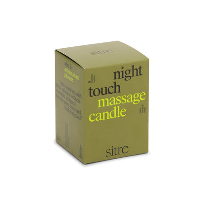 Sitre massagelys set fra en anden vinkel