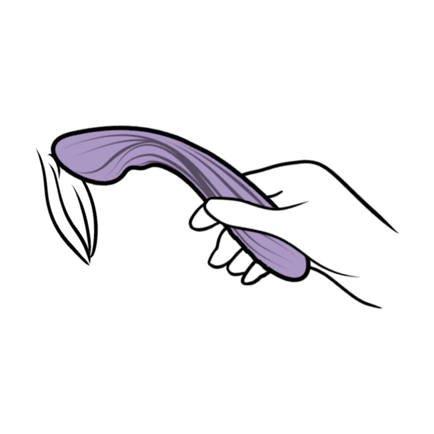 Margot app-styret dildo fra Svakom set skråt forfra