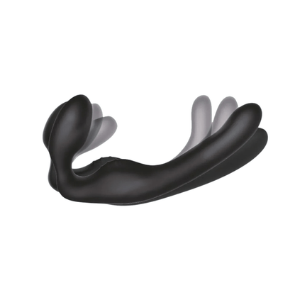Selvsiddende strap on dildo fra Wet For Her set fra en anden vinkel